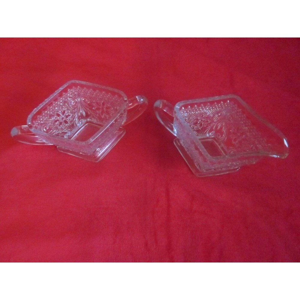 A Lovely Sugar & Creamer Set, Indiana Sandwich Gla